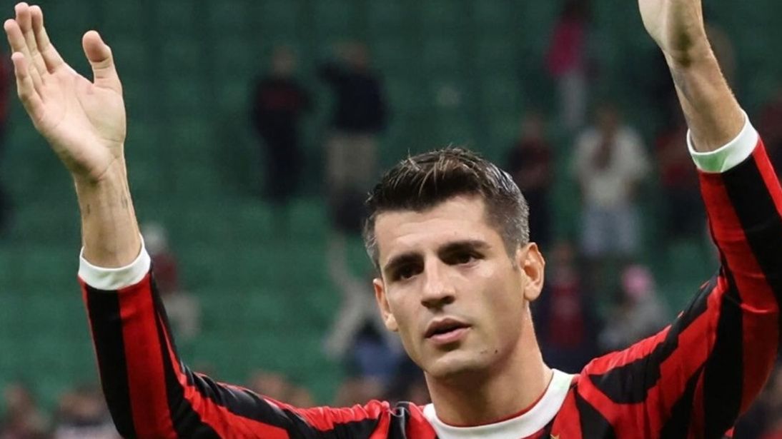 Alvaro Morata w barwach AC Milanu