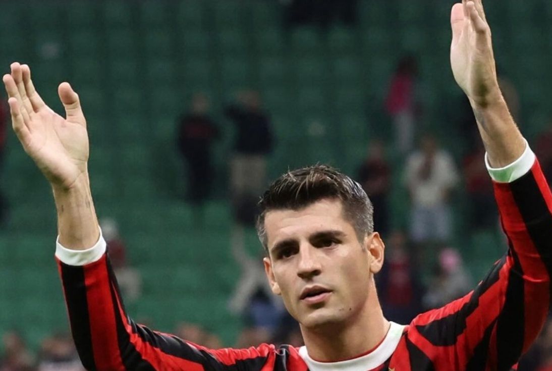 Alvaro Morata w barwach AC Milanu