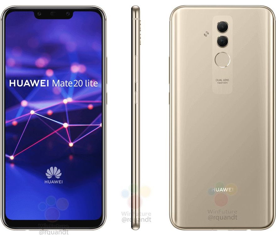 Huawei Mate 20 Lite w wersji złotej