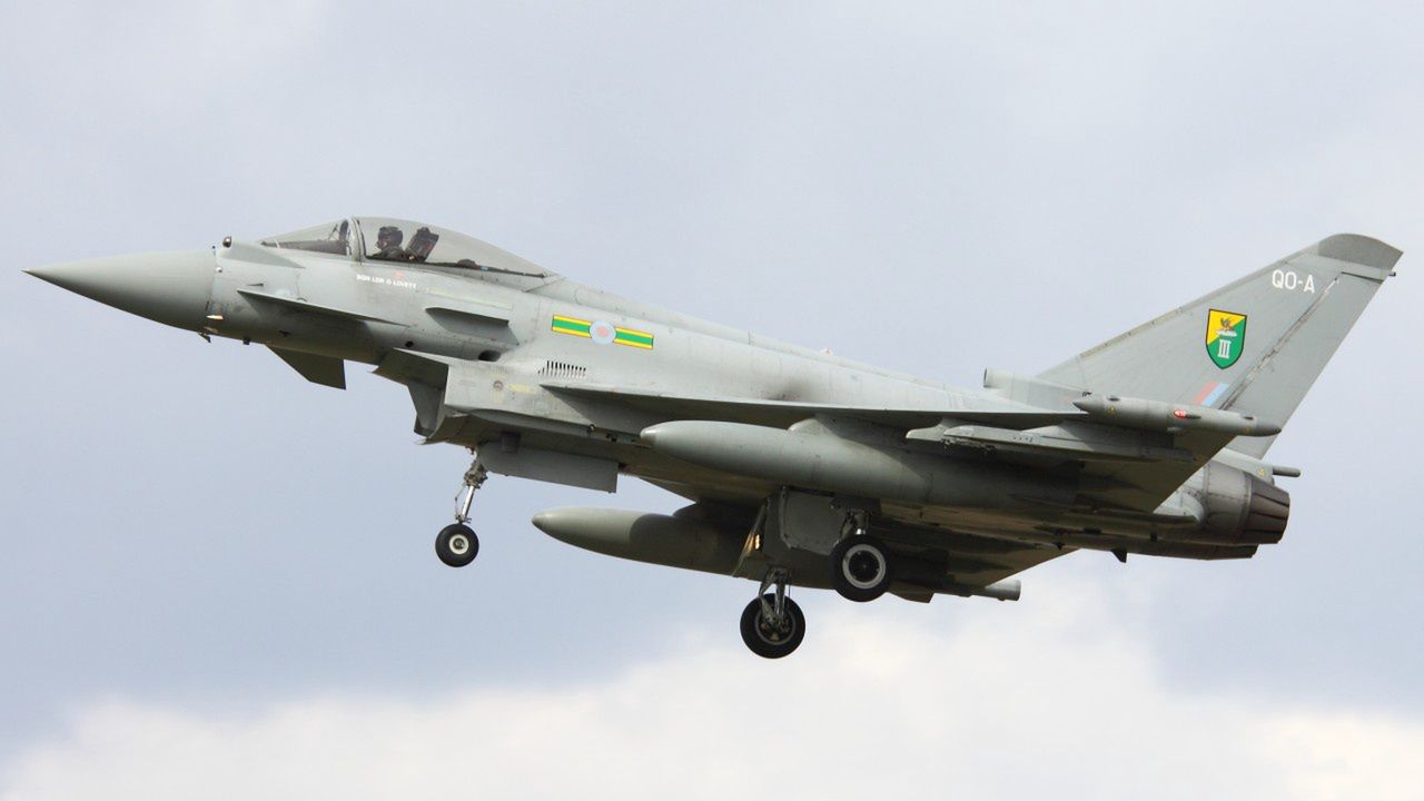 RAF-owski Typhoon z serii Tranche 1 – ZJ912