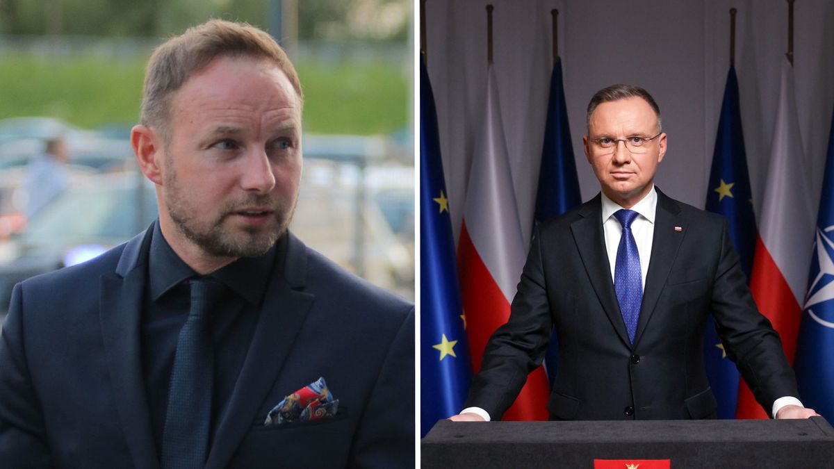 Na zdjęciu od lewej: Tomasz Frankowski i Andrzej Duda.