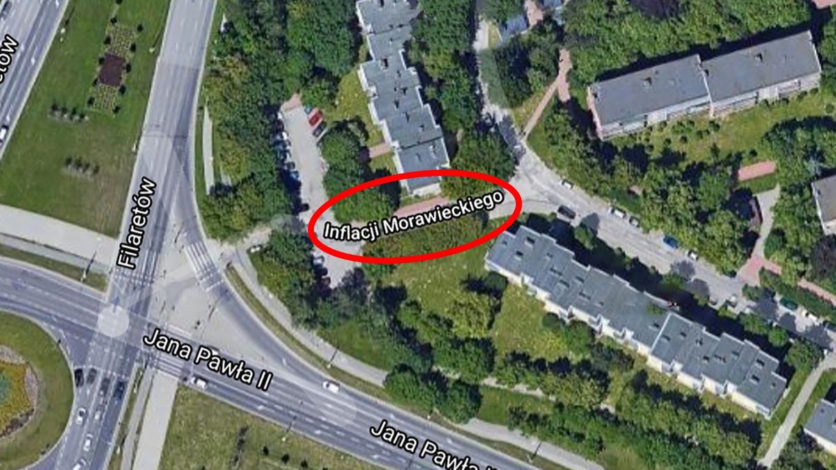 Na Mapach Google znaleziono ulicę imienia "Inflacji Morawieckiego"