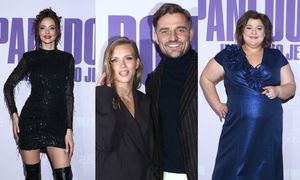 Celebryci szturmują premierę spektaklu: Singielka Marcela Leszczak, radosna Dominita Gwit, Agnieszka Kaczorowska z Marcinem Rogacewiczem (ZDJĘCIA)