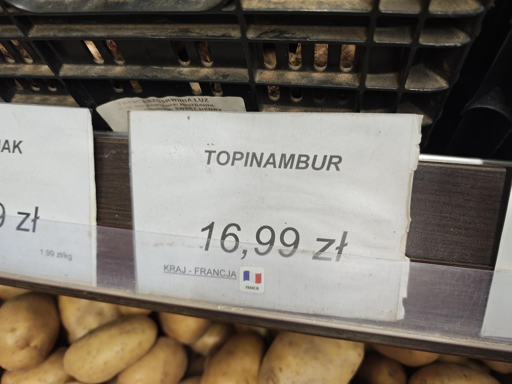 Topinambur w sklepach często nie pochodzi z Polski