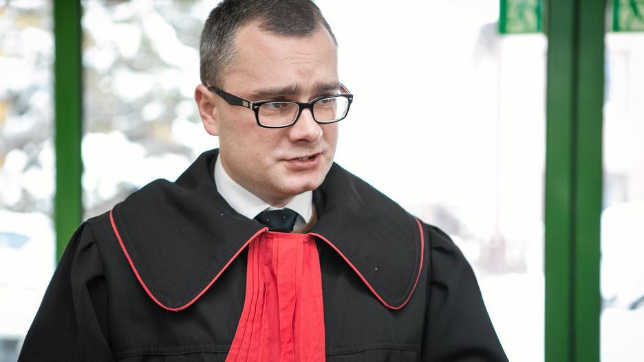 Michał Kierski w trakcie jednej z rozpraw.