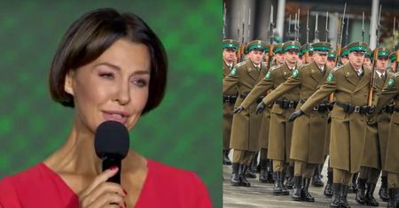 "Murem za polskim mundurem" w TVP. Anna Popek przemawia ze sceny, dziękując mundurowym: "Bez względu na to, jakie mamy POGLĄDY POLITYCZNE..."