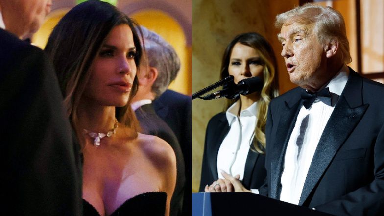 Jeff Bezos' partner Lauren Sanchez dazzles at Trump dinner