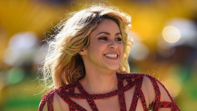 Shakira pozuje z synami podczas meczu