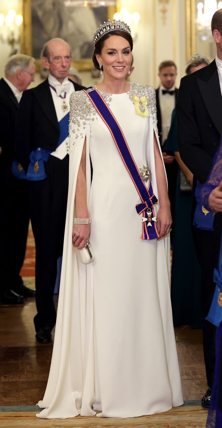 Kate podczas bankietu w pałacu Buckingham