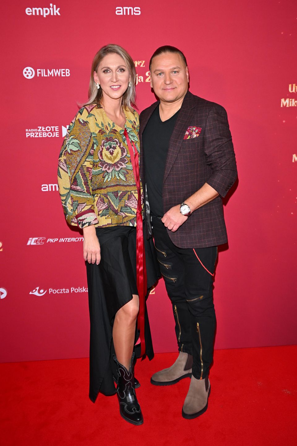 Bracia Golec z rodzinami na premierze filmu