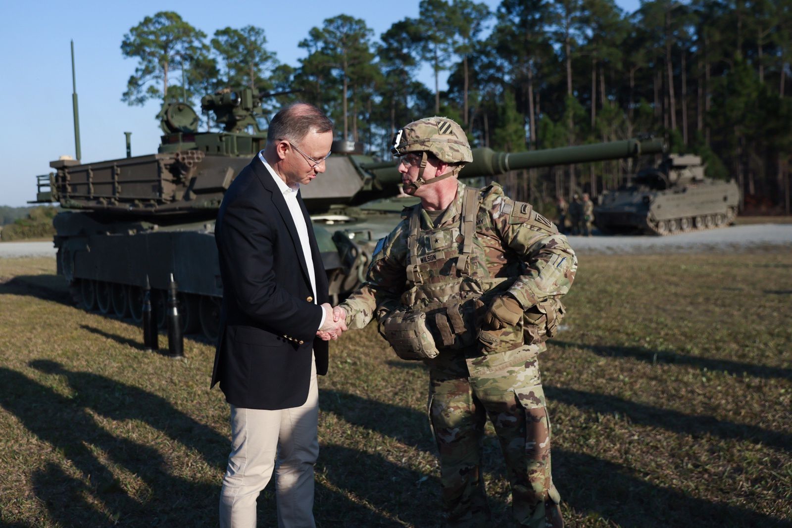 Andrzej Duda w Fort Stewart