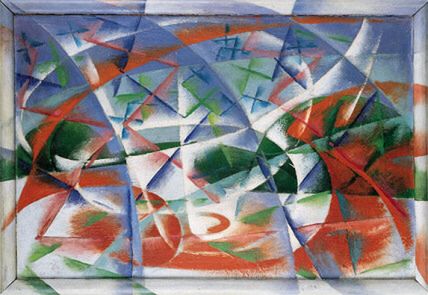 Giacomo Balla, Abstrakcyjna prędkość + dźwięk, 1913-1914