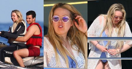 Naturalna Tiffany Trump pieści się z chłopakiem na pokładzie gigantycznego jachtu