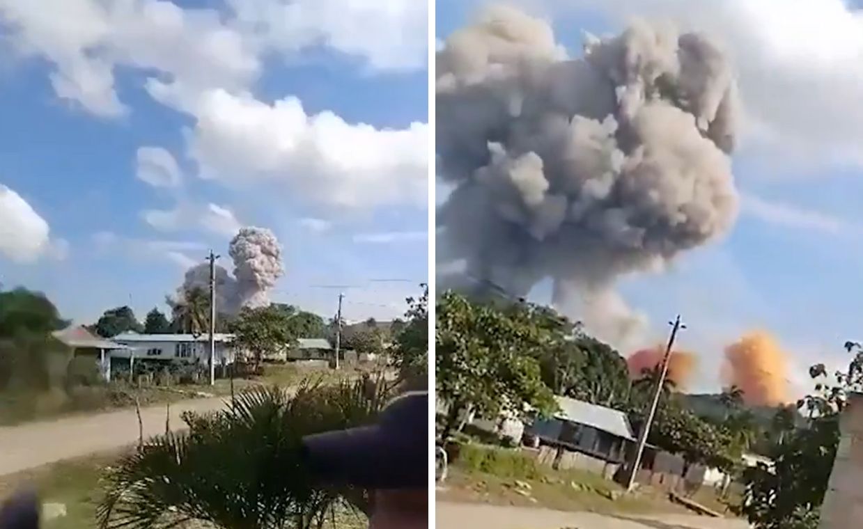 Explosions in ammunition depot in Cuba. Authorities searching for 13 soldiers