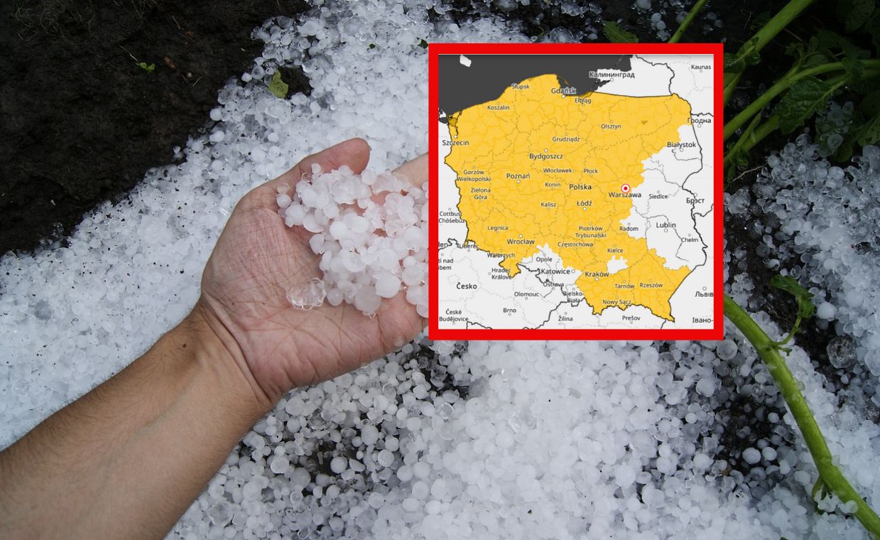 Superkomórki nad Polską. IMGW ostrzega: grad i trąby powietrzne