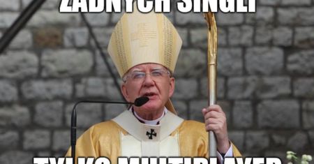"Ideologia singli" - memy. Internauci bezlitośni po słowach abp Jędraszewskiego