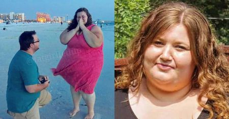 Amerykanka w dniu ślubu ważyła prawie ĆWIERĆ TONY, dziś jest lżejsza o ponad 130 kilogramów. "Byłam więźniem we własnym ciele" (ZDJĘCIA)