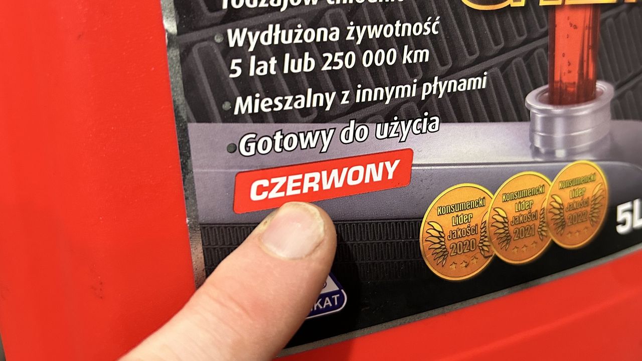 Płyn chłodzący czerwony