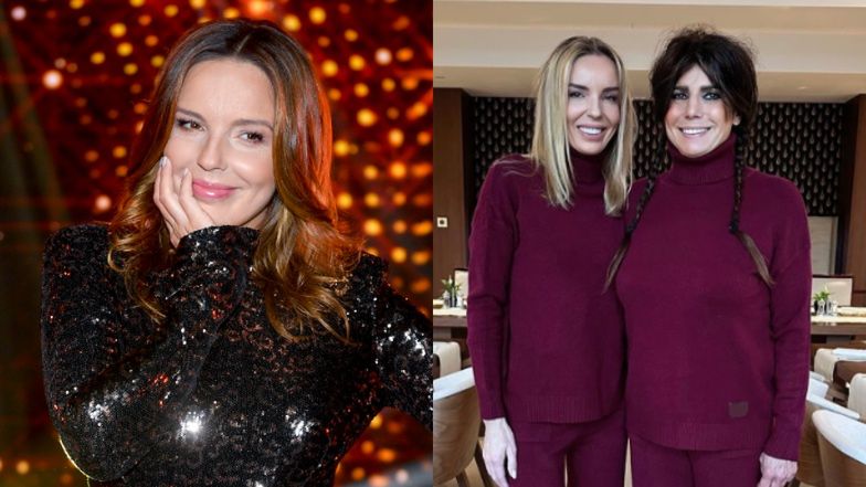 Agnieszka Włodarczyk pozuje z teściową