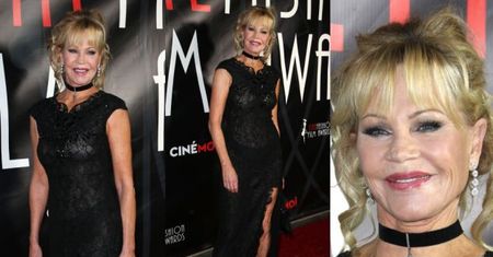 60-letnia Melanie Griffith uśmiecha się na ściance