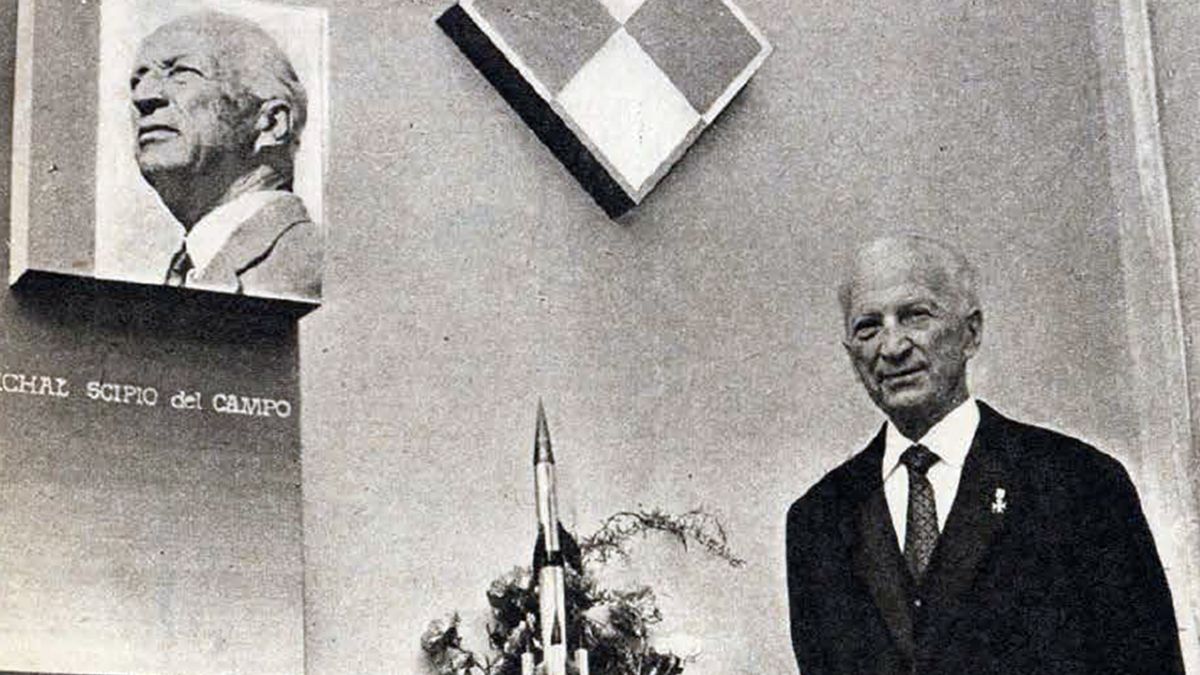 Michał Scipio del Campo podczas swoich 90. urodzin