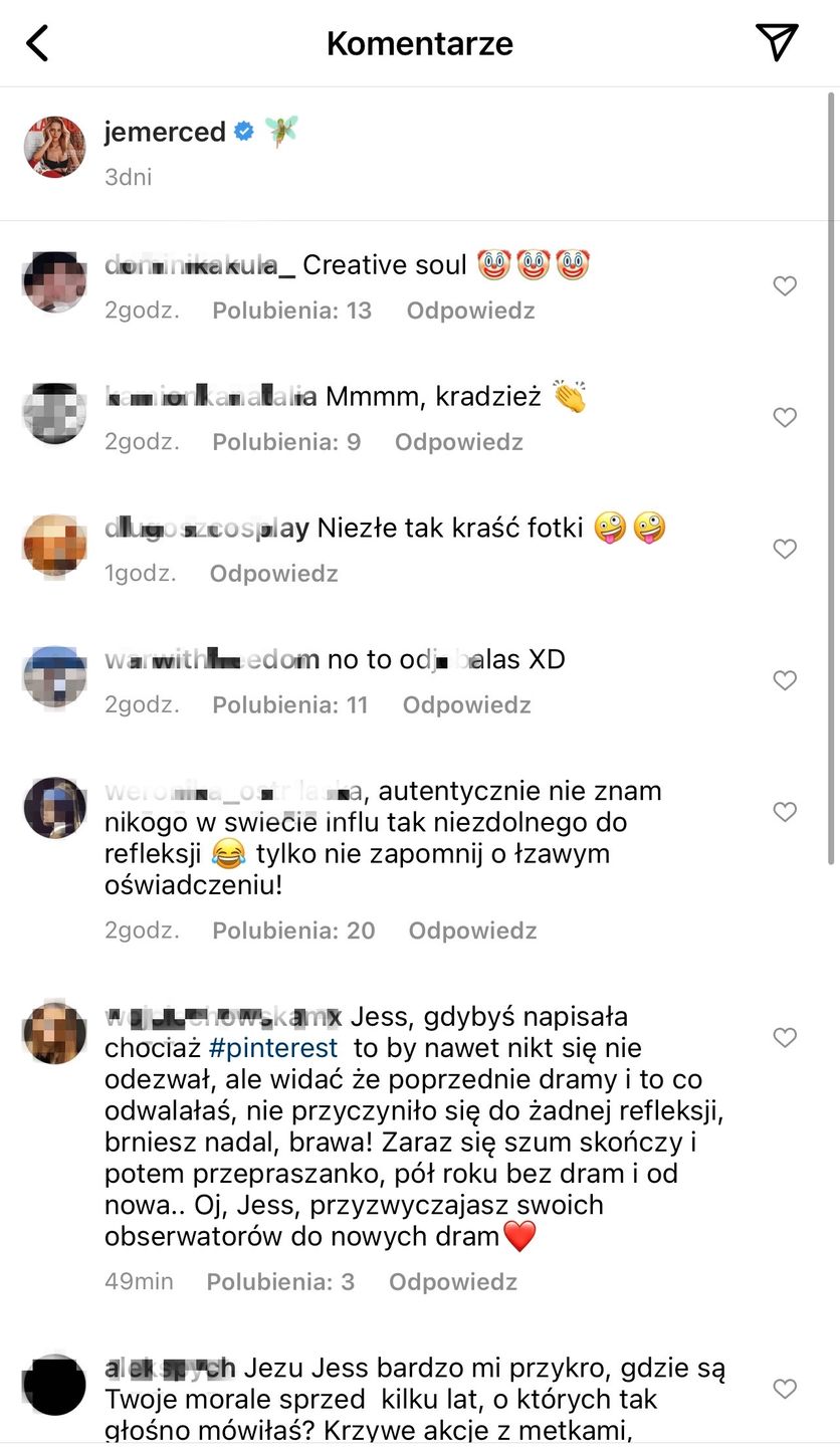Jessica Mercedes oskarżona o KRADZIEŻ zdjęcia innej blogerki
