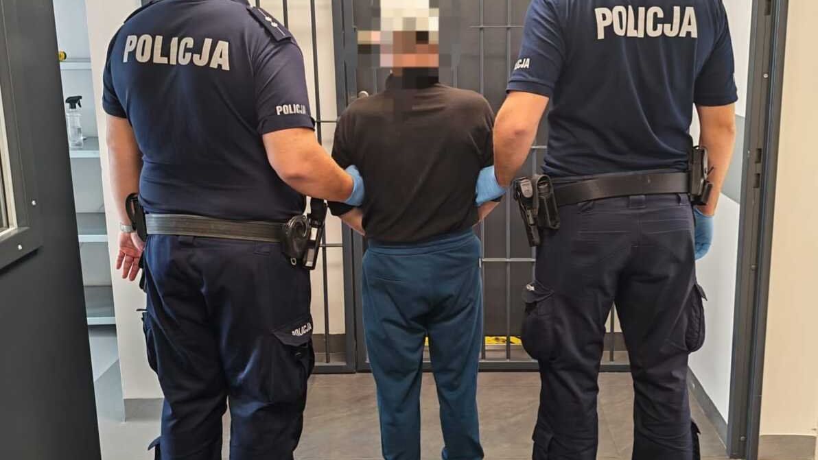 Zatrzymany mężczyzna