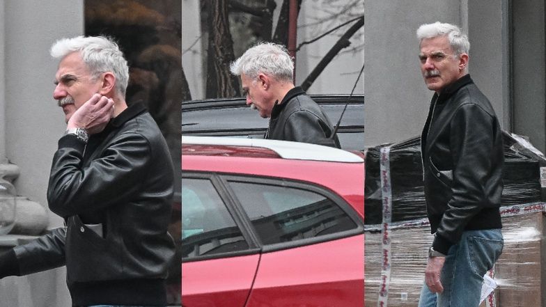 Hubert Urbański załatwia sprawunki na mieście