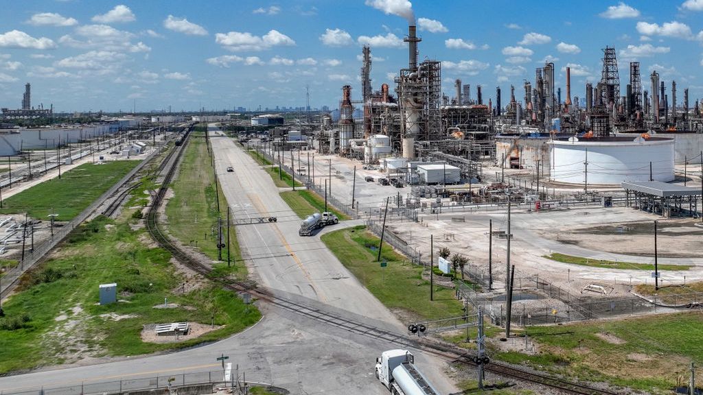 Rafineria w Houston w Teksasie