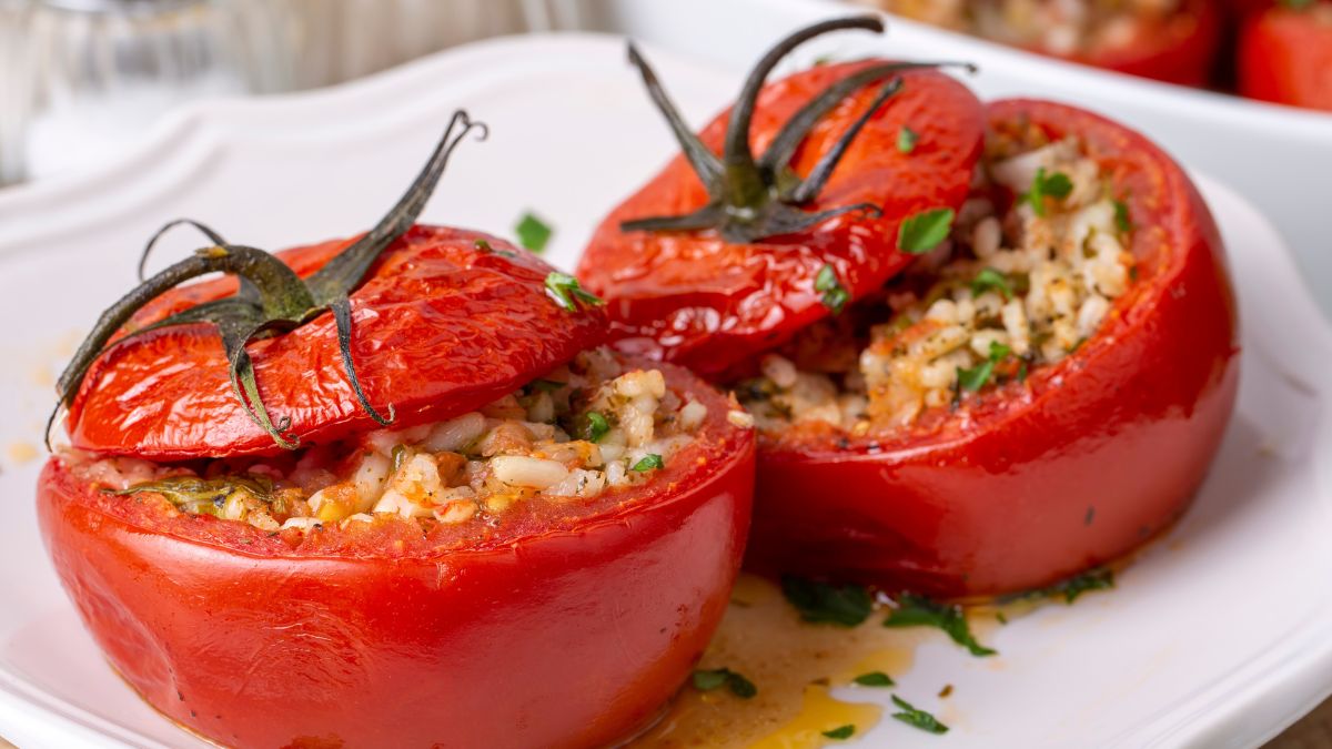 Faszerowane pomidory - Pyszności