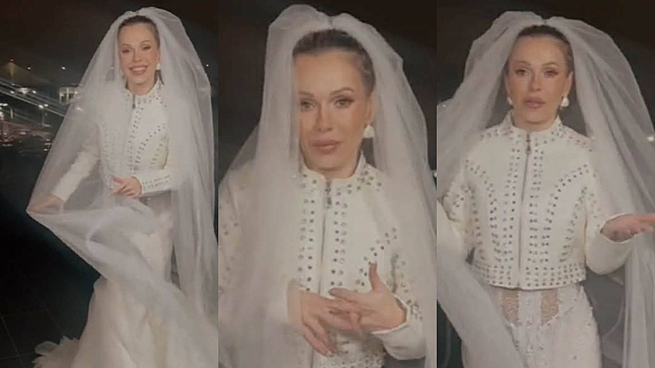 Doda w sukni ślubnej