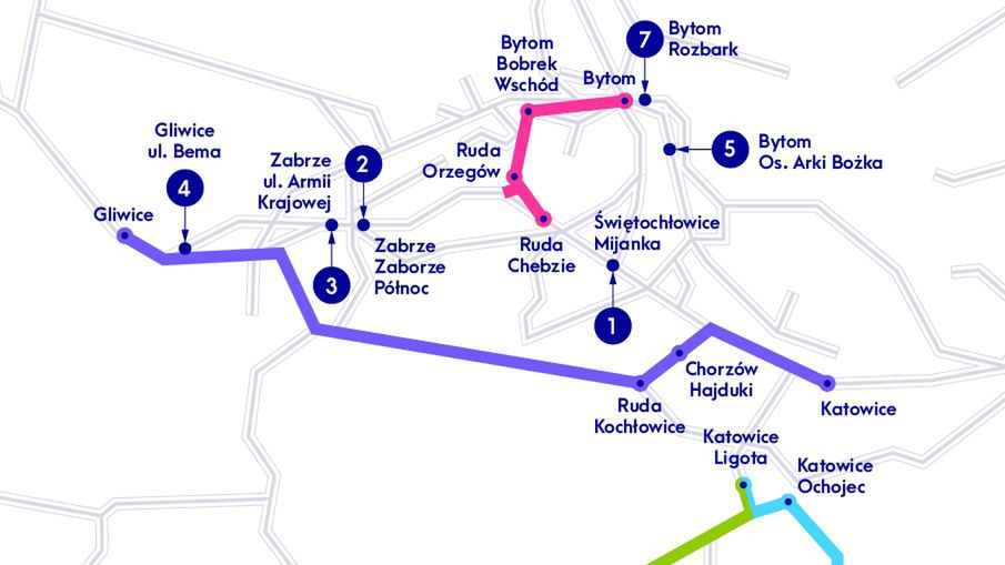 Śląskie. Osobna para torów na trasie Gliwice - Katowice pozwoli m.in. zwiększyć częstotliwość kursowania pociągów na tej trasie.