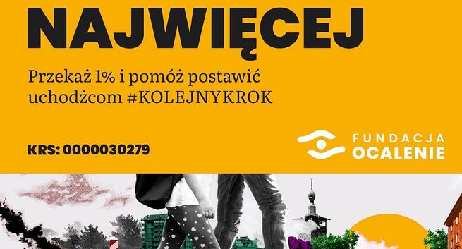 Fundacja Ocalenie w kampanii prosi o przekazanie 1% podatku