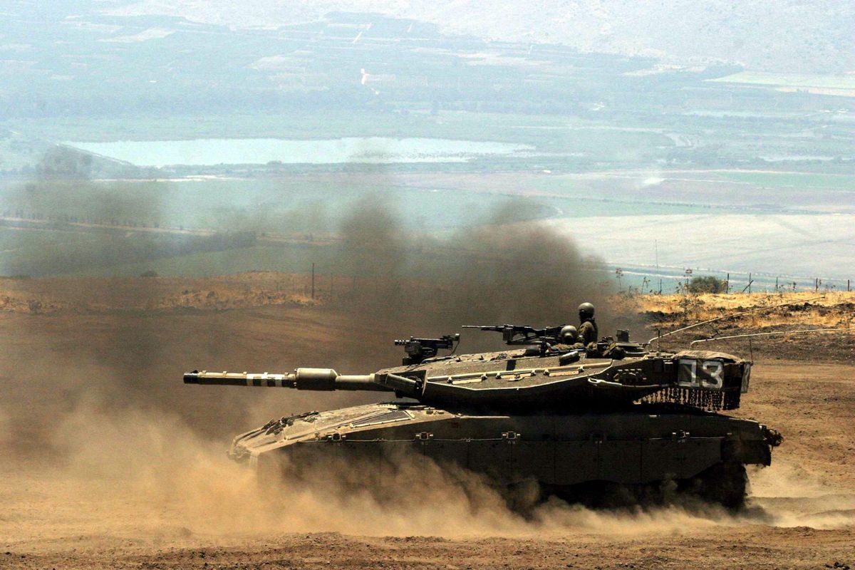 Czołg izraelskiej armii Merkava Mark III 