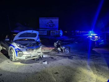 Przeworsk: 17-latek podczas pościgu zderzył się z dwoma radiowozami