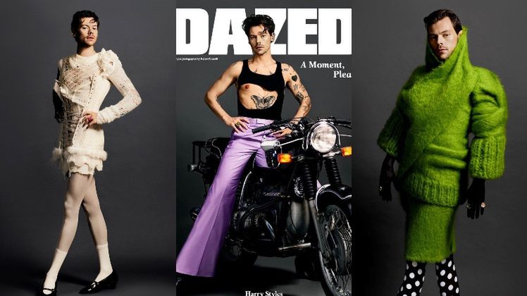 Harry Styles prezentuje wymyślne stylizacje