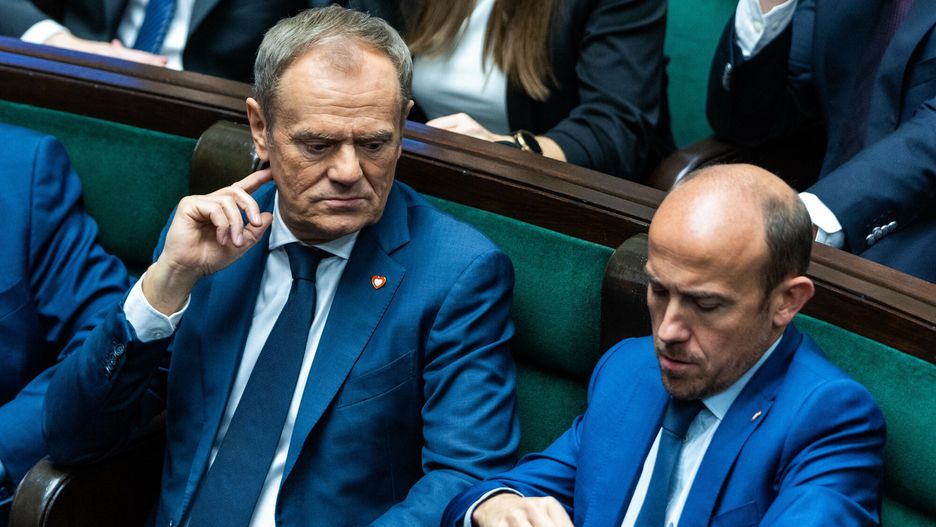 Cd. 1. posiedzenia Sejmu X kadencji
21.11.2023 Warszawa Sejm Cd. 1. posiedzenia Sejmu X kadencji Fot. Andrzej Iwanczuk/REPORTER
N/z: Donald Tusk, Borys Budka
Andrzej Iwanczuk/REPORTER