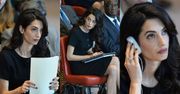 Poważne minki Amal Clooney na posiedzeniu Rady Bezpieczeństwa