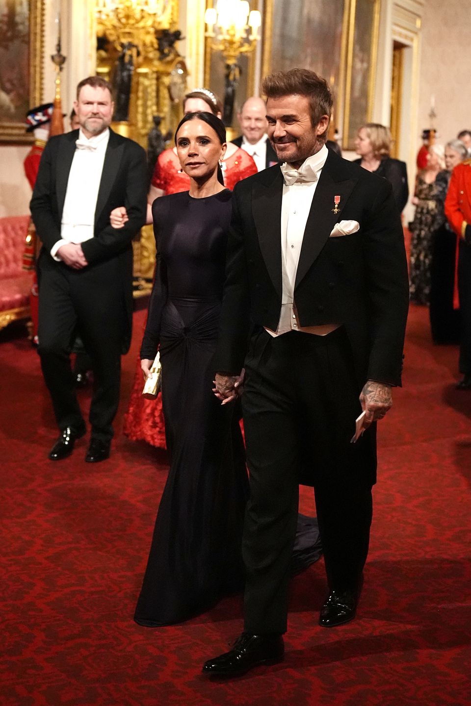 David i Victoria Beckham na kolacji z Emirem Kataru