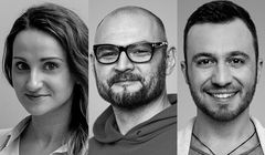 Angelika Kobylarz, Andrzej Kownacki i Radosław Drzazga w Walk Creative