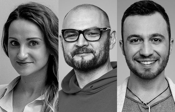 Angelika Kobylarz, Andrzej Kownacki i Radosław Drzazga w Walk Creative