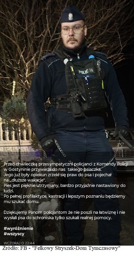Podziękowania na Facebooku 