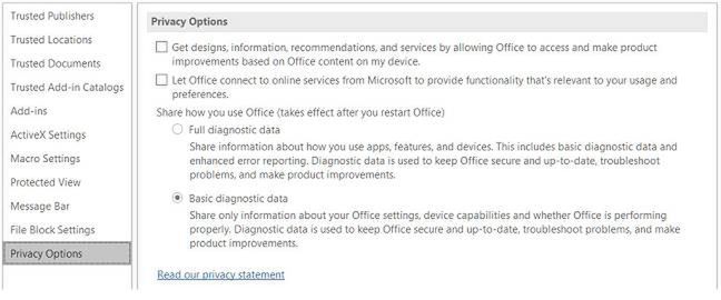 Nowe opcje prywatności w windowsowym Office 2016 lada dzień – też nie ma możliwości wyłączenia telemetrii (źródło: microsoft.com)