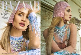 Rosie Huntington-Whiteley pozuje w kryształowym kasku