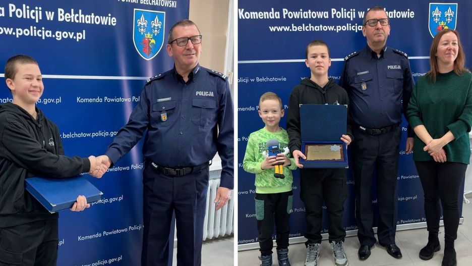 Podziękowania od policji