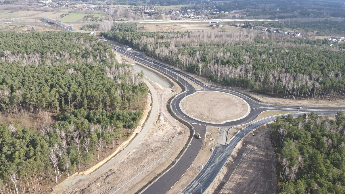 Rondo, które ma obsłużyć ruch z drogi ekspresowej S14, autostrady A2, a także krajowej 91