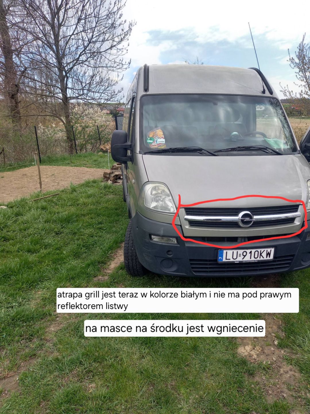 Skradziony bus Opel Movano