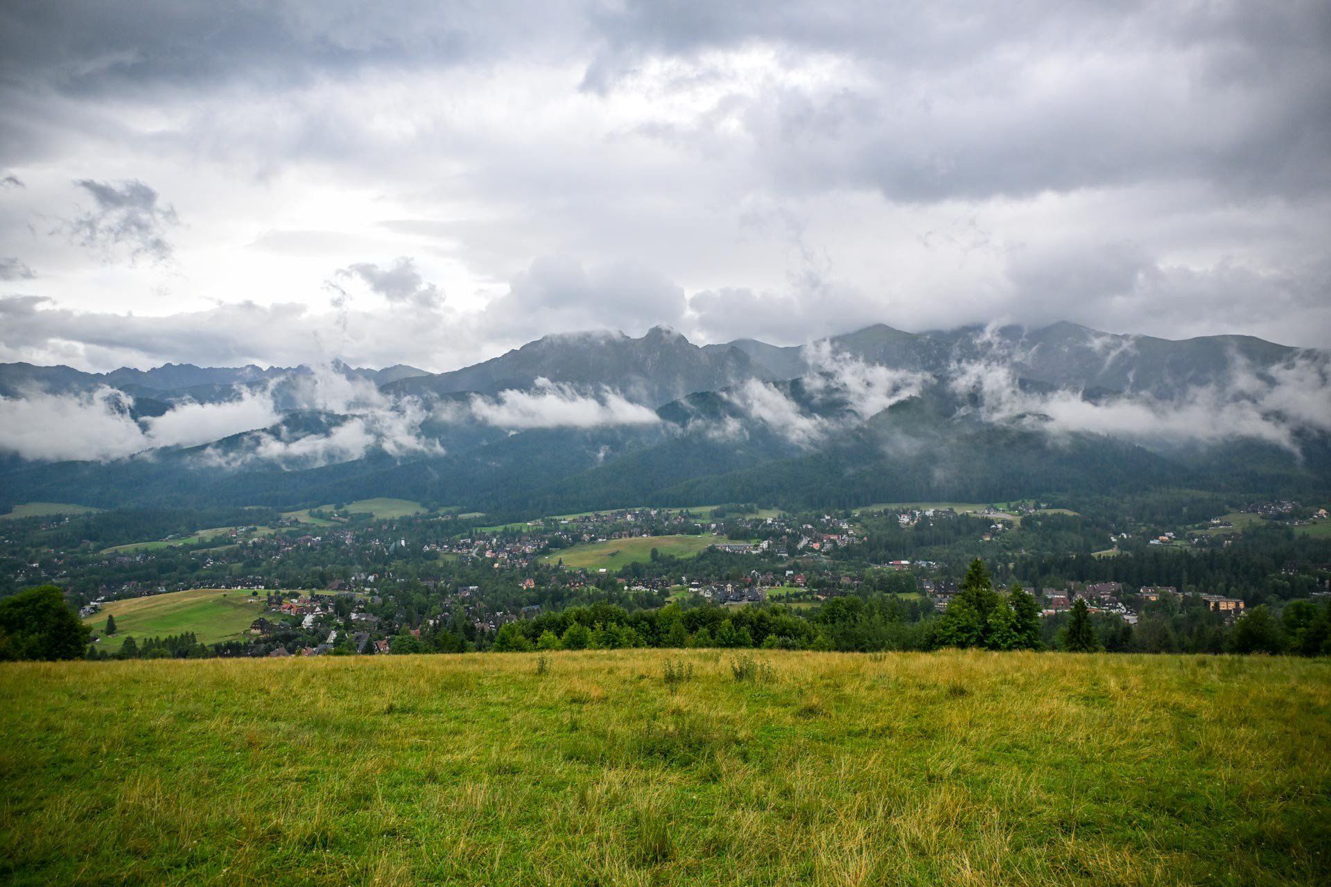 Chmury nad Tatrami