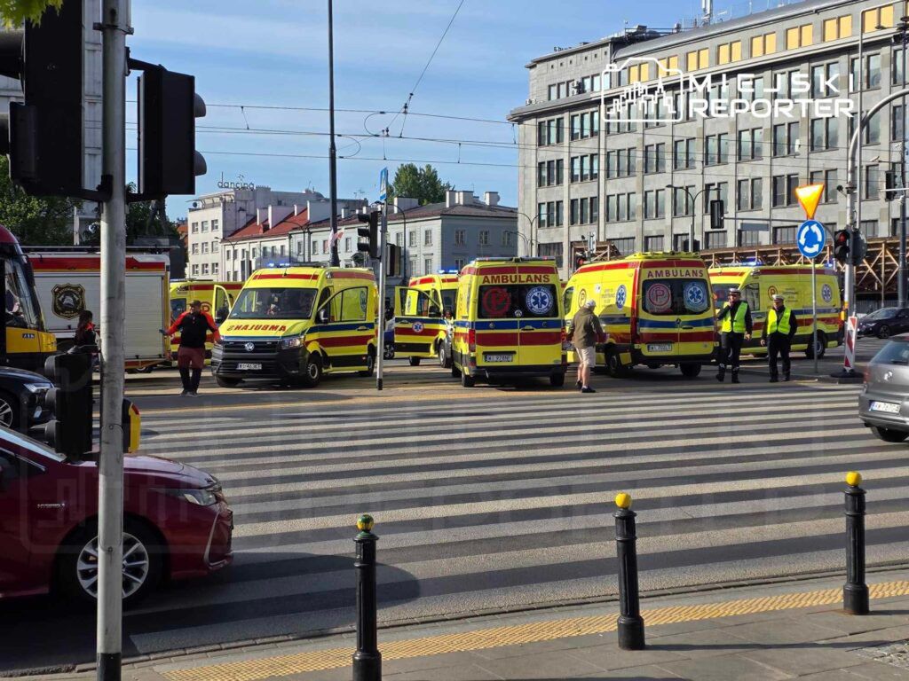 Fot. Czytelnik Miejskiego Reportera  Wypadek tramwajowy w Warszawie