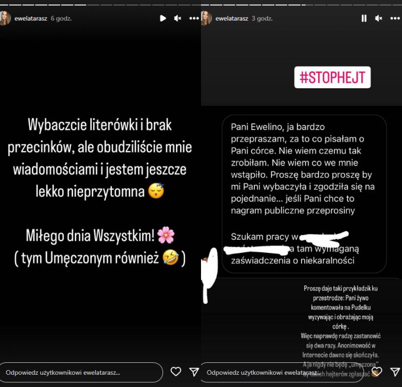 Matka córki Jakuba Rzeźniczaka reaguje na słowa piłkarza